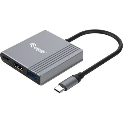 Equip 133488 USB-Grafikadapter - 4K/60Hz - Schwarz, Grau - Windows & Mac Equip 133488 USB-Grafikadapter - 4K/60Hz - Schwarz, Grau - Windows & Mac