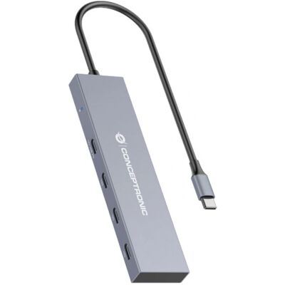 Conceptronic HUBBIES14G Hub USB - 4 Portas - Cinza Conceptronic HUBBIES14G Hub USB - 4 Portas - Cinza