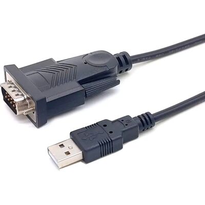 Equip Adattatore USB a Seriale - 1,5m Nero - Cavo Seriale Equip Adattatore USB a Seriale - 1,5m Nero - Cavo Seriale