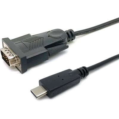 Equip USB-C to Serial Cable - Black - 1.5m Equip USB-C to Serial Cable - Black - 1.5m