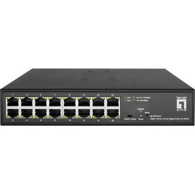 Switch Réseau LevelOne GES-2216 - 16 Ports, Gigabit Ethernet Géré Switch Réseau LevelOne GES-2216 - 16 Ports, Gigabit Ethernet Géré