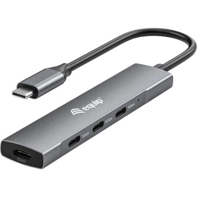 Equip 128963 USB-C Hub - 4 Ports, 5000 Mbit/s, Aluminium Equip 128963 USB-C Hub - 4 Ports, 5000 Mbit/s, Aluminium
