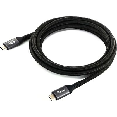 Equip USB Kabel 2m Zwart - Data & Snel Opladen USB 4 Equip USB Kabel 2m Zwart - Data & Snel Opladen USB 4