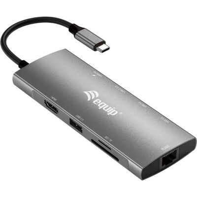 Equip 133490 USB-C Laptop Dock - 100W Strom, Ethernet, Kartenleser Equip 133490 USB-C Laptop Dock - 100W Strom, Ethernet, Kartenleser