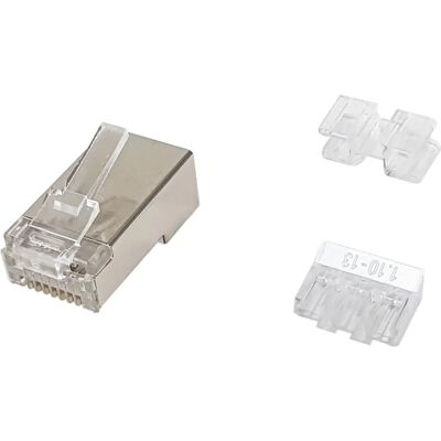 Equip Equip 121147 Connettore RJ-45 Acciaio Satinato - Ethernet Equip Equip 121147 Connettore RJ-45 Acciaio Satinato - Ethernet