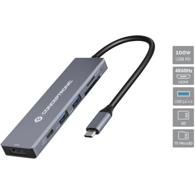 Dock USB-C Conceptronic DONN23G - 4K Ultra HD - Publicité Dock USB-C Conceptronic DONN23G - 4K Ultra HD - Publicité