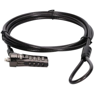 Conceptronic CUSTODIO01BS Schwarzer Laptop Kabelschloss - Kabelschloss Conceptronic CUSTODIO01BS Schwarzer Laptop Kabelschloss - Kabelschloss