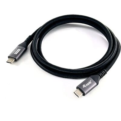 Equip 128383 Câble USB-C 4.0 Gen 3x2 - 2m - Noir - Câble USB - Publicité Equip 128383 Câble USB-C 4.0 Gen 3x2 - 2m - Noir - Câble USB - Publicité