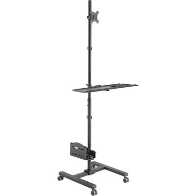 Carrello multimediale nero Equip - Supporta monitor da 17-32 pollici Carrello multimediale nero Equip - Supporta monitor da 17-32 pollici