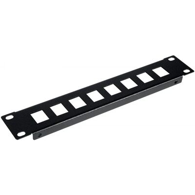 EQUIP EZKP-10-B - 10'' Keystone patch panel - 8-port - 1U - Black EQUIP EZKP-10-B - 10'' Keystone patch panel - 8-port - 1U - Black
