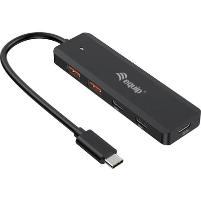 Equip USB 3.2 Gen 2 Hub 4-Port - Schwarz Equip USB 3.2 Gen 2 Hub 4-Port - Schwarz
