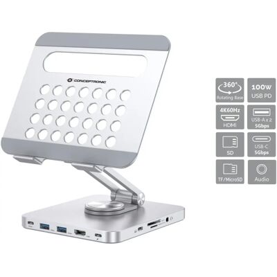 Conceptronic DONN26G Multimedia-Ständer Silber - Multimedia Wagen/Stand Conceptronic DONN26G Multimedia-Ständer Silber - Multimedia Wagen/Stand