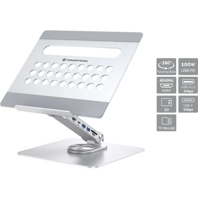 Conceptronic Silber Laptop-Ständer 110521307101 Conceptronic Silber Laptop-Ständer 110521307101