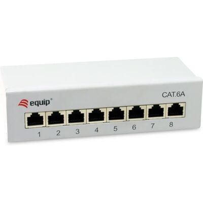Equip 326521 - Panel de parcheo, 10Gbase-T, RJ-45, Cat6a, Gris Equip 326521 - Panel de parcheo, 10Gbase-T, RJ-45, Cat6a, Gris