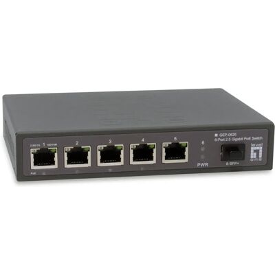 Switch de rede Ethernet 2,5G não gerenciado LevelOne GEP-0625 - Switch Switch de rede Ethernet 2,5G não gerenciado LevelOne GEP-0625 - Switch