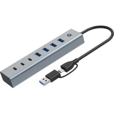Conceptronic HUBBIES20G USB-C 7-Port Hub - Daten 5Gbps Conceptronic HUBBIES20G USB-C 7-Port Hub - Daten 5Gbps