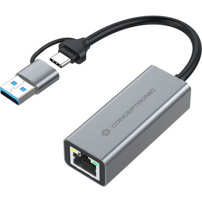 Carte Réseau Conceptronic ABBY08G - Ethernet 5000 Mbit/s - Publicité Carte Réseau Conceptronic ABBY08G - Ethernet 5000 Mbit/s - Publicité