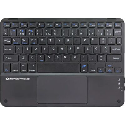 Clavier Bluetooth Conceptronic TOBIN01BPT - Portugais - Noir - Publicité Clavier Bluetooth Conceptronic TOBIN01BPT - Portugais - Noir - Publicité