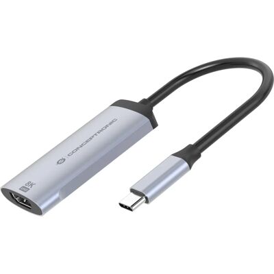 Adaptateur USB graphique Conceptronic ABBY23G - 8K60Hz - Argent Adaptateur USB graphique Conceptronic ABBY23G - 8K60Hz - Argent