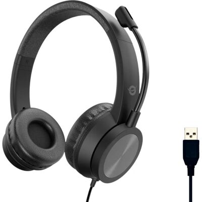 Conceptronic POLONA05B Wired Headphones - Headband Calls/Music Conceptronic POLONA05B Wired Headphones - Headband Calls/Music