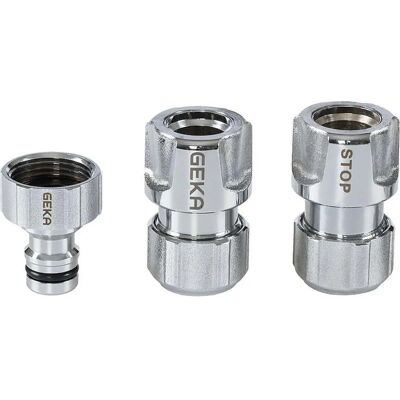 GEKA Chrom Garten Schlauchkupplungen - 13mm (1/2) Plus System GEKA Chrom Garten Schlauchkupplungen - 13mm (1/2) Plus System