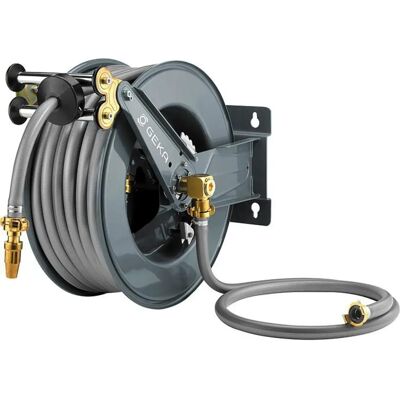 Autoscorrevole per tubo flessibile GEKA PA30SK - 30m + 2m, Ottone Autoscorrevole per tubo flessibile GEKA PA30SK - 30m + 2m, Ottone