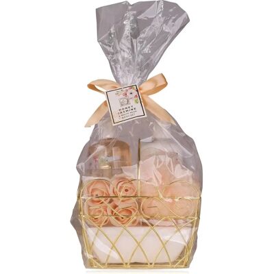 Coffret Cadeau Jasmin Miel - Set de bain avec gel douche, lotion, confettis Coffret Cadeau Jasmin Miel - Set de bain avec gel douche, lotion, confettis