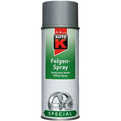 Auto K 400ml Peinture Jantes Argent - Peinture pour Roues - Publicité Auto K 400ml Peinture Jantes Argent - Peinture pour Roues - Publicité