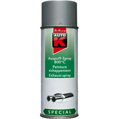 Peinture Auto-K 400ml Argent Résistante à la Chaleur - Publicité Peinture Auto-K 400ml Argent Résistante à la Chaleur - Publicité