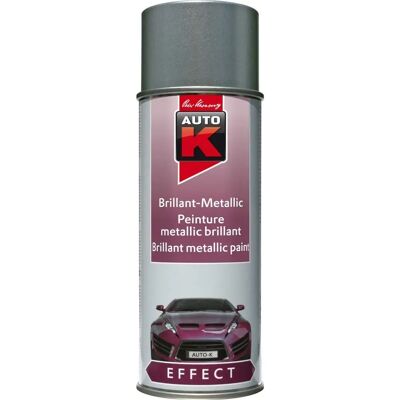 Peinture métallisée argentée Auto-K - Séchage rapide pour métal & plastique - Publicité Peinture métallisée argentée Auto-K - Séchage rapide pour métal & plastique - Publicité