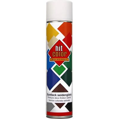 Hitcolor Belton Peinture en aérosol Satinée Blanche - Aerosol Paint - Publicité Hitcolor Belton Peinture en aérosol Satinée Blanche - Aerosol Paint - Publicité