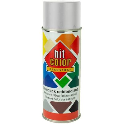Peinture en aérosol Hitcolor Belton aluminium Ral 9006 - Publicité Peinture en aérosol Hitcolor Belton aluminium Ral 9006 - Publicité