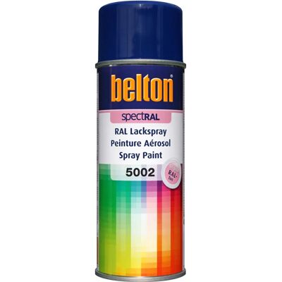 Peinture en spray Belton RAL 5002 Ultramar - 400ml - Publicité Peinture en spray Belton RAL 5002 Ultramar - 400ml - Publicité