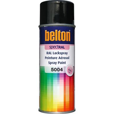 Peinture en Spray Belton RAL 5004 - Finition Durable et Résistante - Publicité Peinture en Spray Belton RAL 5004 - Finition Durable et Résistante - Publicité