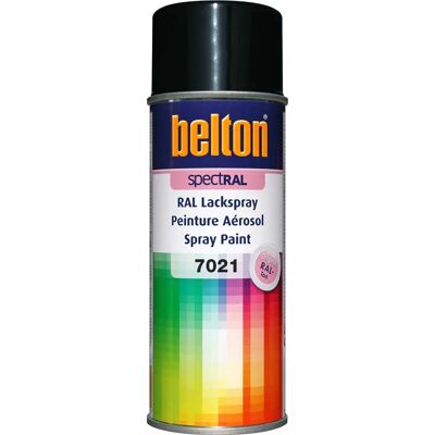Belton SpectRAL 400ml RAL 7021 Gris foncé - Peinture en spray - Publicité Belton SpectRAL 400ml RAL 7021 Gris foncé - Peinture en spray - Publicité