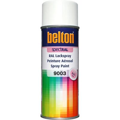 Spray Belton RAL 9003 Signal Blanc Brillant - Peinture en aérosol - Publicité Spray Belton RAL 9003 Signal Blanc Brillant - Peinture en aérosol - Publicité