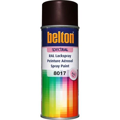 Belton - Spectral - Brun Chocolat Mat - 400ml - Paint Spray - Publicité Belton - Spectral - Brun Chocolat Mat - 400ml - Paint Spray - Publicité