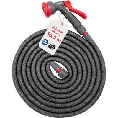 Steuber Flexibler Gartenschlauch Platinum GREY mit 8 Sprühkopf-Funktionen - Gartenschlauch Steuber Flexibler Gartenschlauch Platinum GREY mit 8 Sprühkopf-Funktionen - Gartenschlauch
