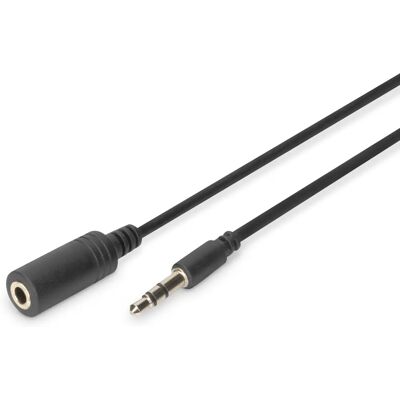Digitus - AK-510200-030-S - Noir - 2,5 m - Câble audio - Publicité Digitus - AK-510200-030-S - Noir - 2,5 m - Câble audio - Publicité