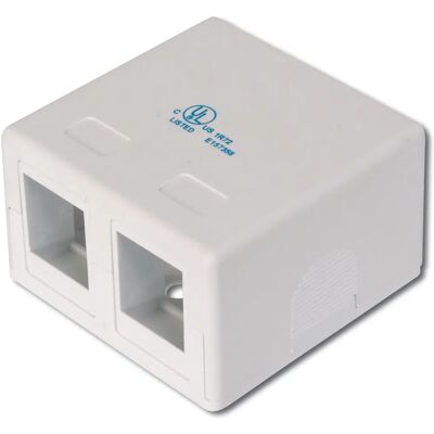 Digitus Weiß 2-Port Oberflächen-Outlet-Box - RJ-45 Keystone Digitus Weiß 2-Port Oberflächen-Outlet-Box - RJ-45 Keystone