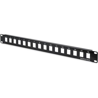 Digitus Pannello patch nero 1U - Montaggio rack Digitus Pannello patch nero 1U - Montaggio rack