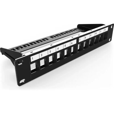 Digitus DN-91420 Patch Panel - 1U, 10", Fekete - Hálózati eszközök Digitus DN-91420 Patch Panel - 1U, 10", Fekete - Hálózati eszközök