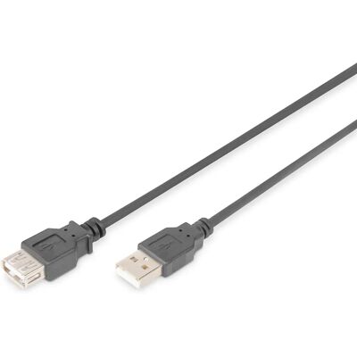 Digitus AK-300202-050-S USB verlengsnoer - USB 2.0 - Zwart Digitus AK-300202-050-S USB verlengsnoer - USB 2.0 - Zwart