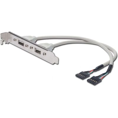 Kabel USB Digitus - USB 2.0 Wewnętrzny/Zewnętrzny - Czarny Kabel USB Digitus - USB 2.0 Wewnętrzny/Zewnętrzny - Czarny