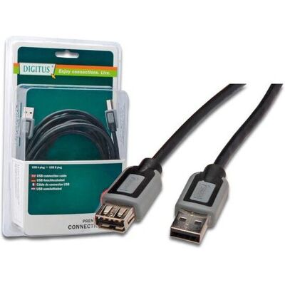 Digitus 5m USB A/A Verlängerungskabel - USB 2.0 - Schwarz Digitus 5m USB A/A Verlängerungskabel - USB 2.0 - Schwarz
