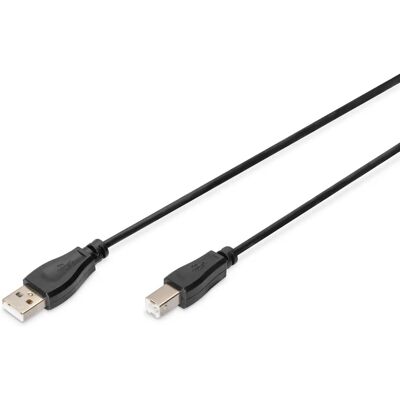 Digitus USB-kabel - 1,8m - Svart - Dataöverföring Digitus USB-kabel - 1,8m - Svart - Dataöverföring