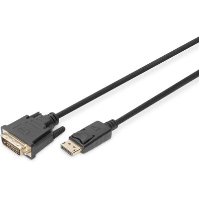 Digitus DisplayPort DVI Adapter 2m Schwarz - Videokabeladapter Digitus DisplayPort DVI Adapter 2m Schwarz - Videokabeladapter