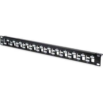 Digitus DN-91412 Black 24-Port Patch Panel - Patch Panel Digitus DN-91412 Black 24-Port Patch Panel - Patch Panel
