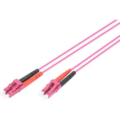 Digitus DK-2533-01-4 Fioletowy kabel światłowodowy - 1m - Multimode OM4 Digitus DK-2533-01-4 Fioletowy kabel światłowodowy - 1m - Multimode OM4