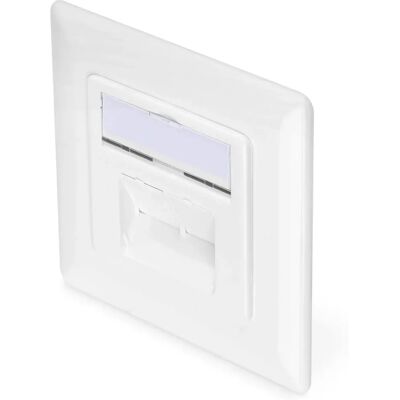 Digitus DN-9007-1 Network Outlet - White - Shielded, 2 RJ45, Flush Mount Digitus DN-9007-1 Network Outlet - White - Shielded, 2 RJ45, Flush Mount